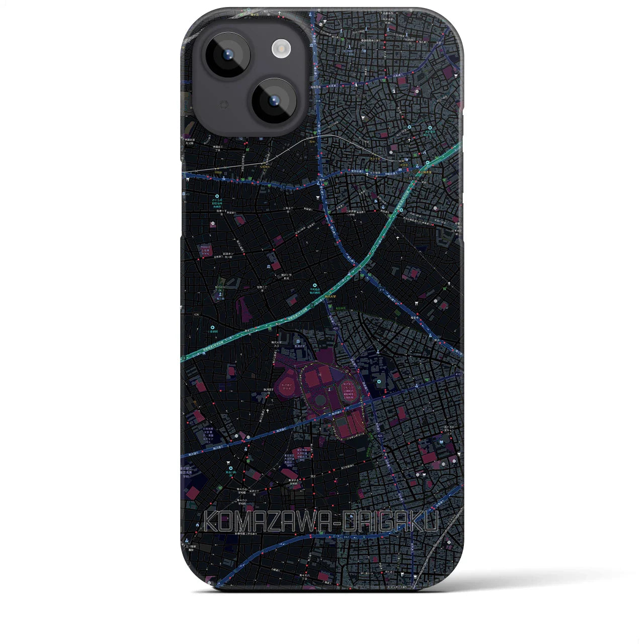 【駒沢大学(東京都)】地図柄iPhoneケース(バックカバータイプ)