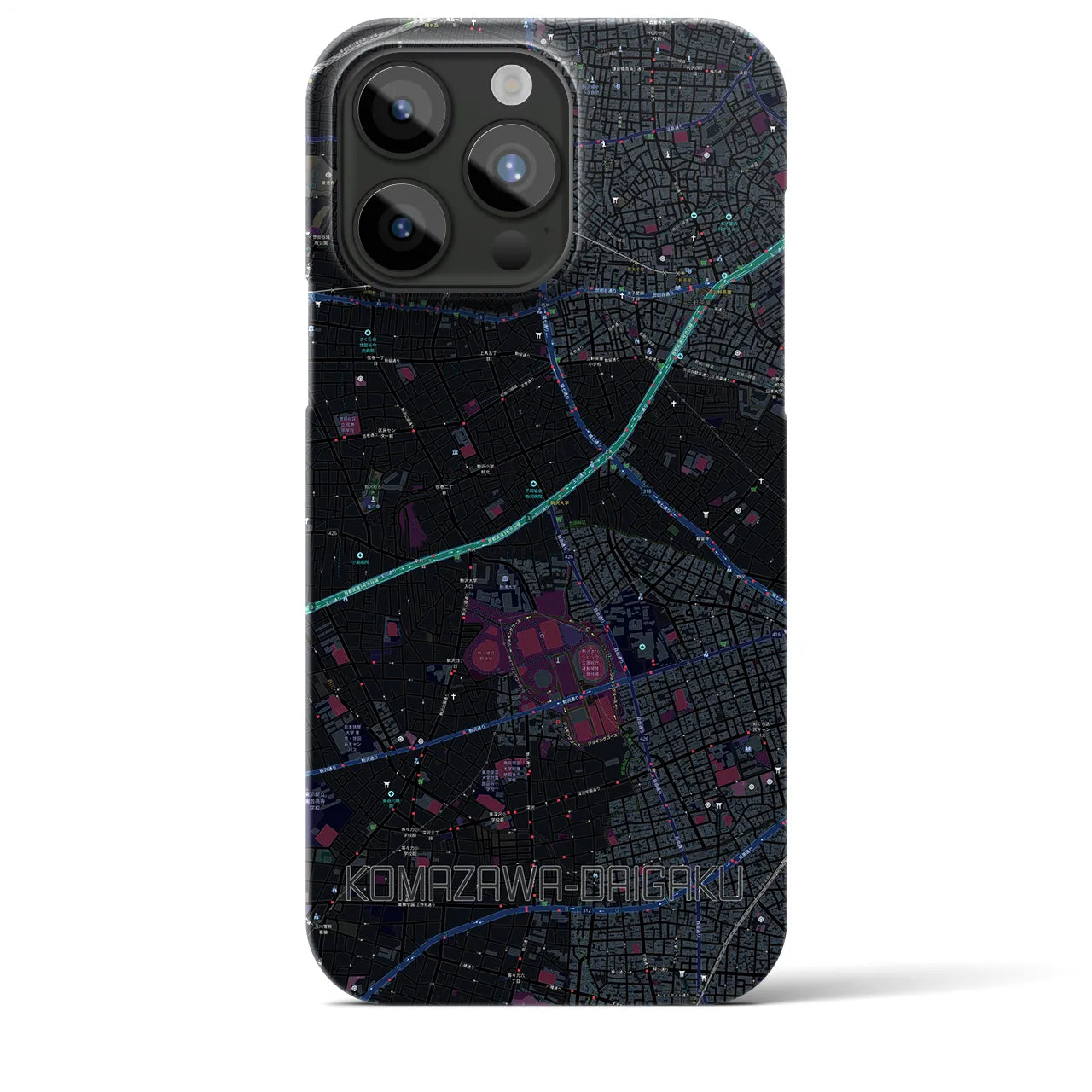 【駒沢大学(東京都)】地図柄iPhoneケース(バックカバータイプ)