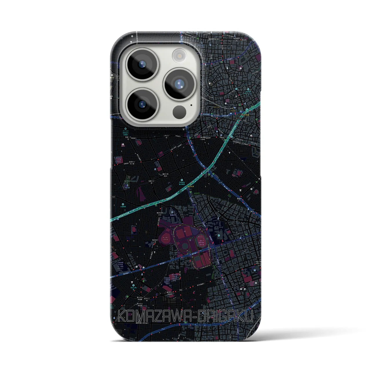 【駒沢大学(東京都)】地図柄iPhoneケース(バックカバータイプ)