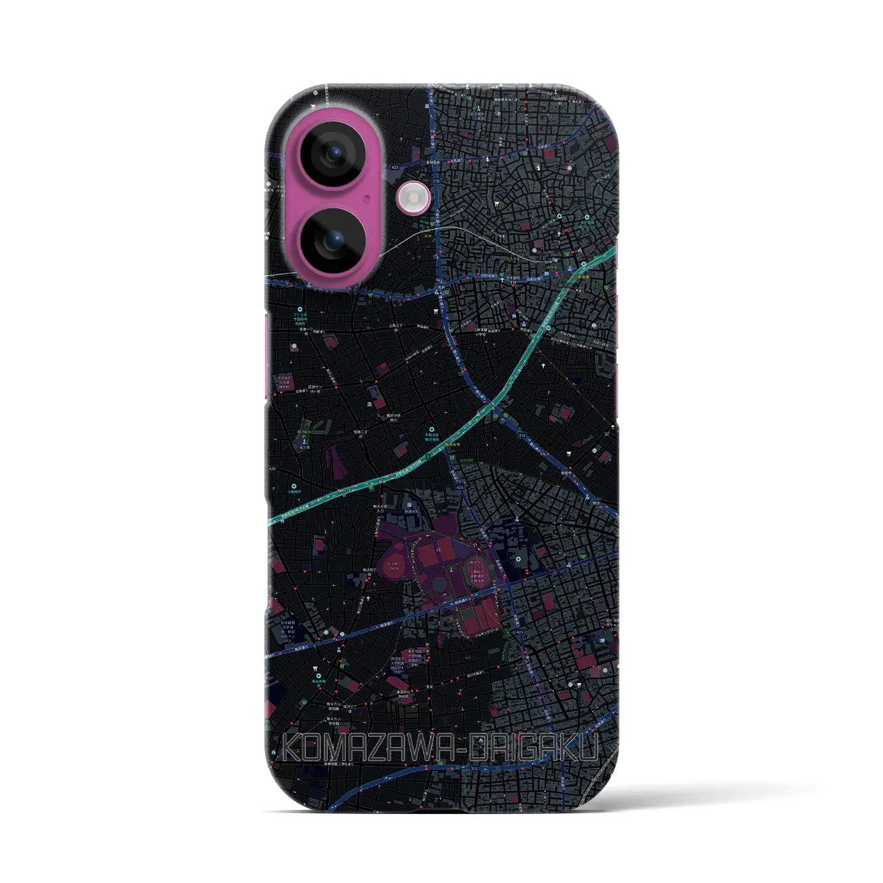 【駒沢大学(東京都)】地図柄iPhoneケース(バックカバータイプ)