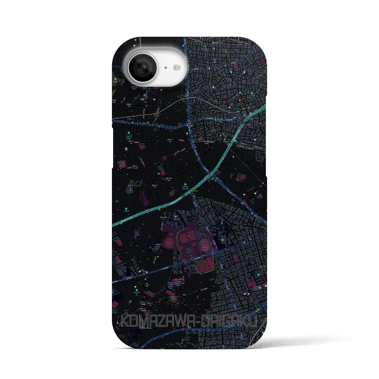 【駒沢大学(東京都)】地図柄iPhoneケース(バックカバータイプ)