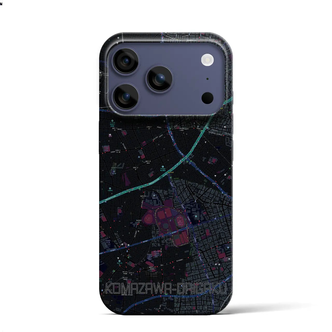 【駒沢大学(東京都)】地図柄iPhoneケース(バックカバータイプ)