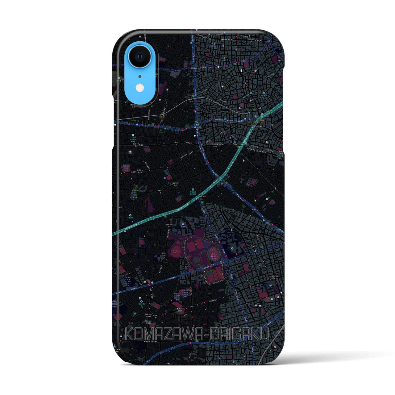 【駒沢大学(東京都)】地図柄iPhoneケース(バックカバータイプ)