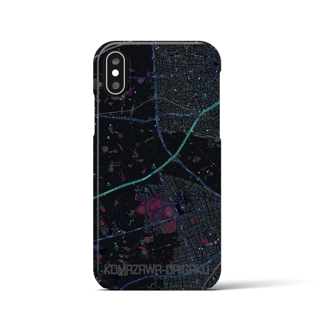 【駒沢大学(東京都)】地図柄iPhoneケース(バックカバータイプ)