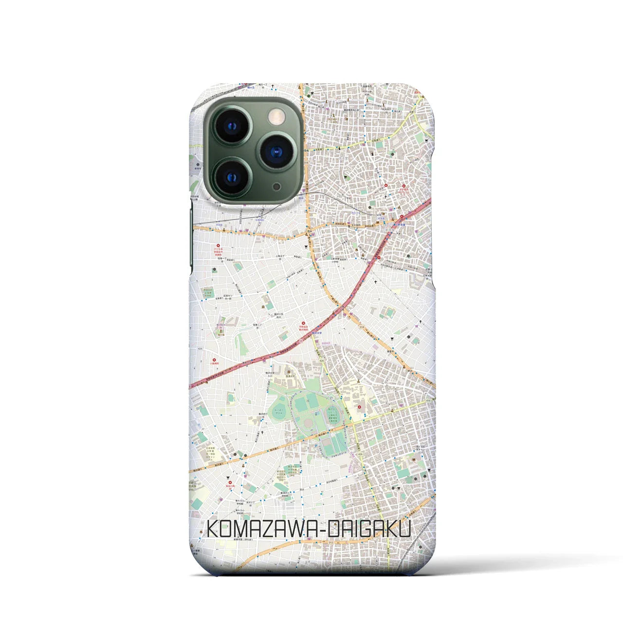 【駒沢大学(東京都)】地図柄iPhoneケース(バックカバータイプ)
