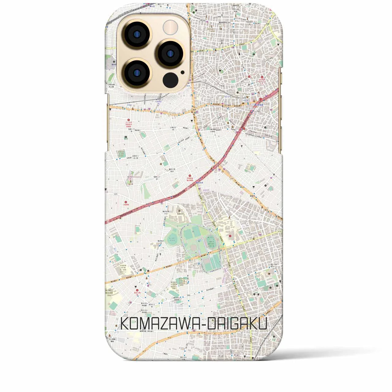 【駒沢大学(東京都)】地図柄iPhoneケース(バックカバータイプ)