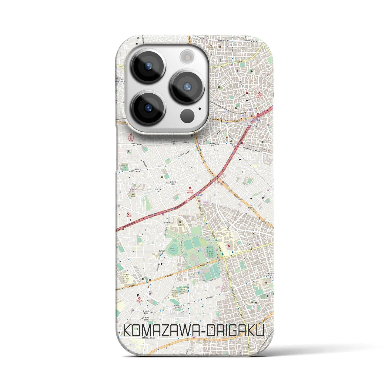 【駒沢大学(東京都)】地図柄iPhoneケース(バックカバータイプ)