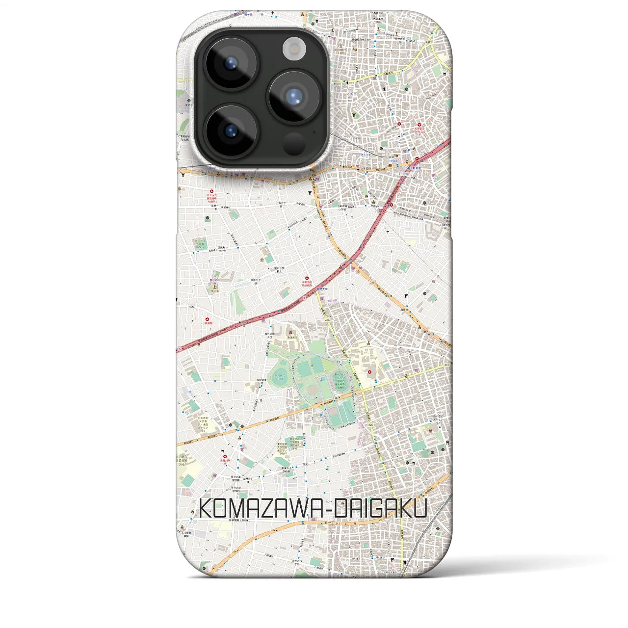 【駒沢大学(東京都)】地図柄iPhoneケース(バックカバータイプ)