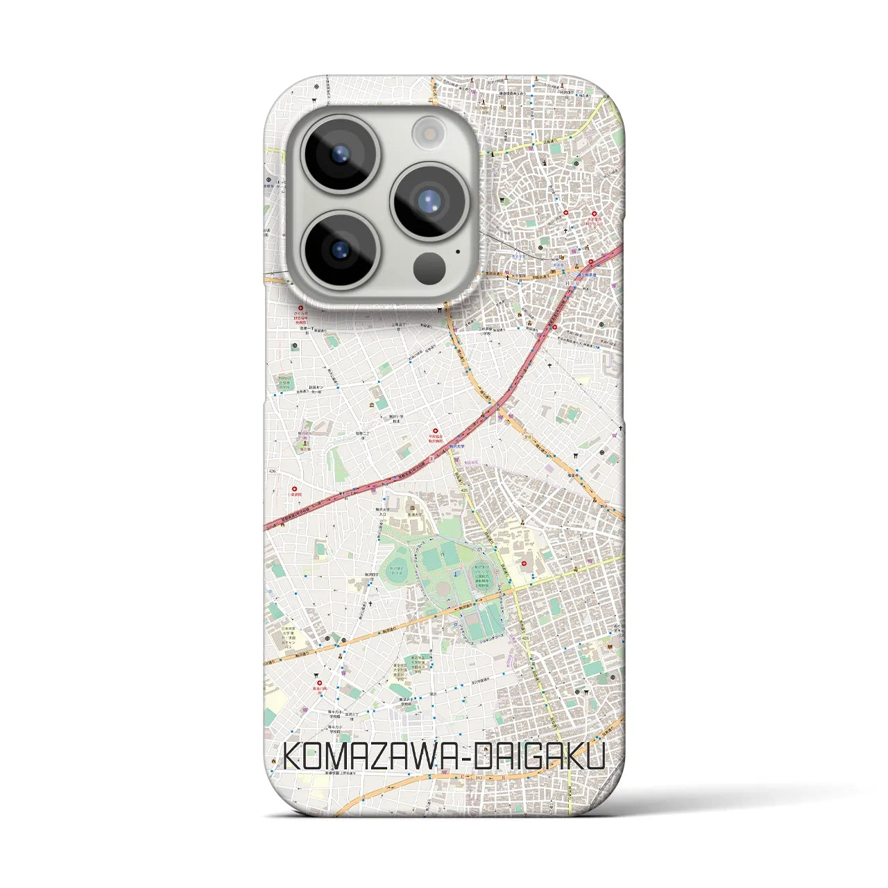 【駒沢大学(東京都)】地図柄iPhoneケース(バックカバータイプ)