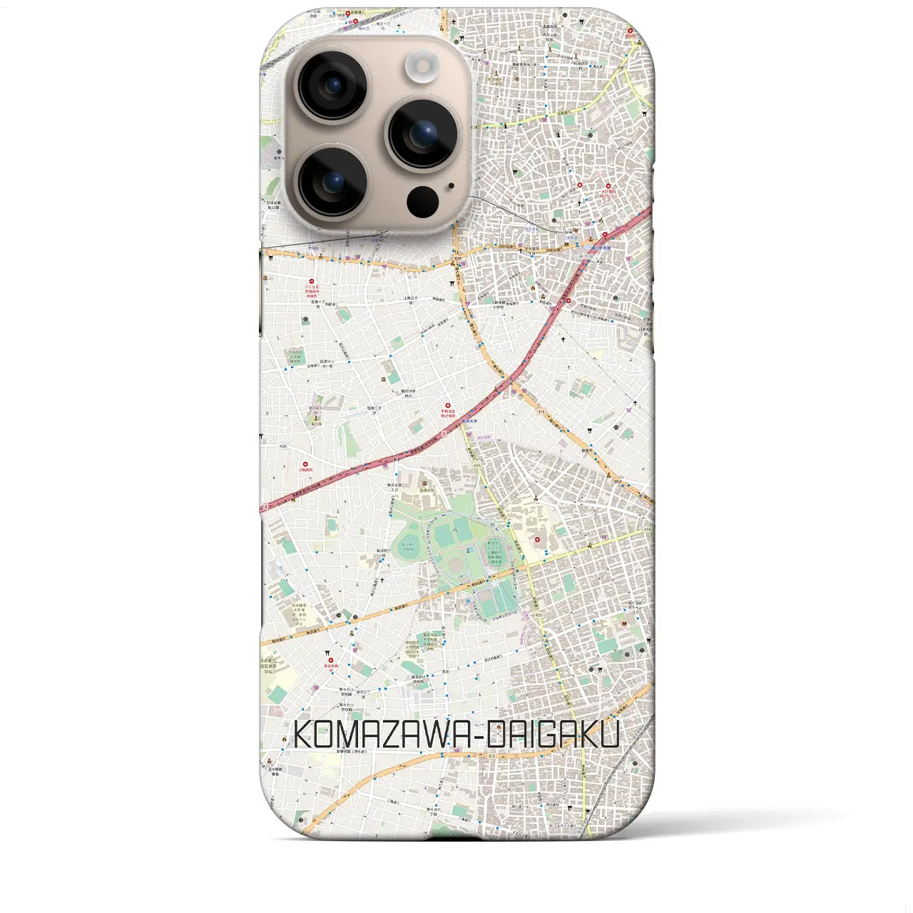【駒沢大学(東京都)】地図柄iPhoneケース(バックカバータイプ)