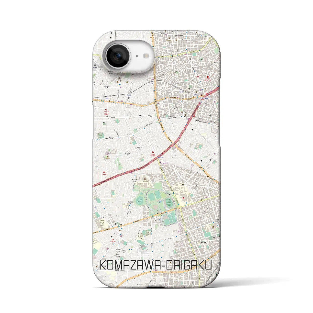 【駒沢大学(東京都)】地図柄iPhoneケース(バックカバータイプ)