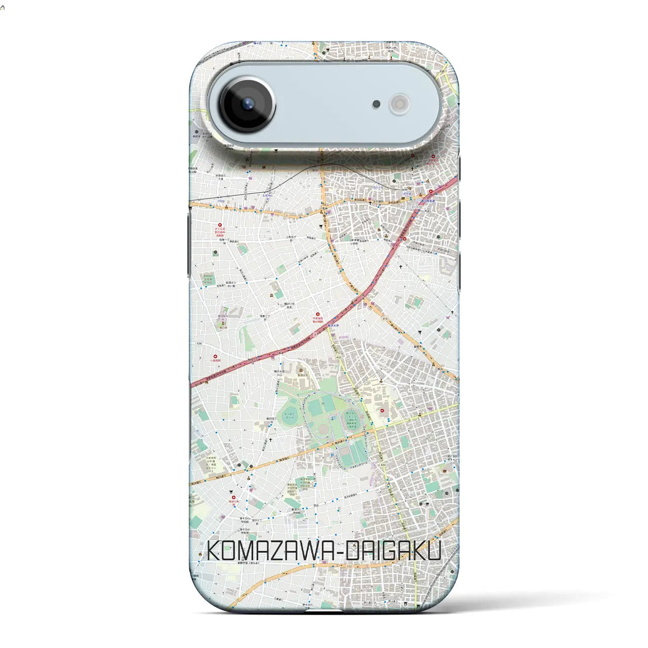 【駒沢大学(東京都)】地図柄iPhoneケース(バックカバータイプ)ナチュラル・iPhone 17 Pro Max 用