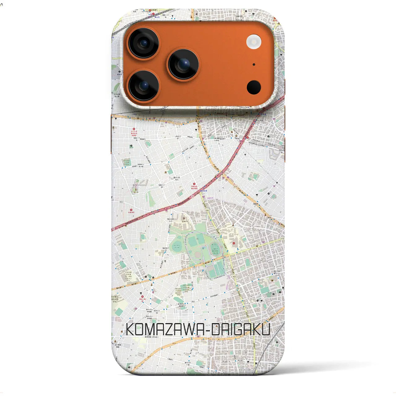 【駒沢大学(東京都)】地図柄iPhoneケース(バックカバータイプ)