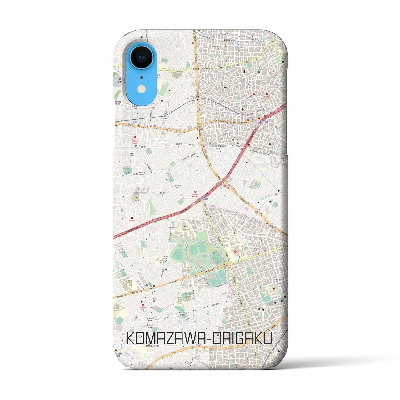 【駒沢大学(東京都)】地図柄iPhoneケース(バックカバータイプ)