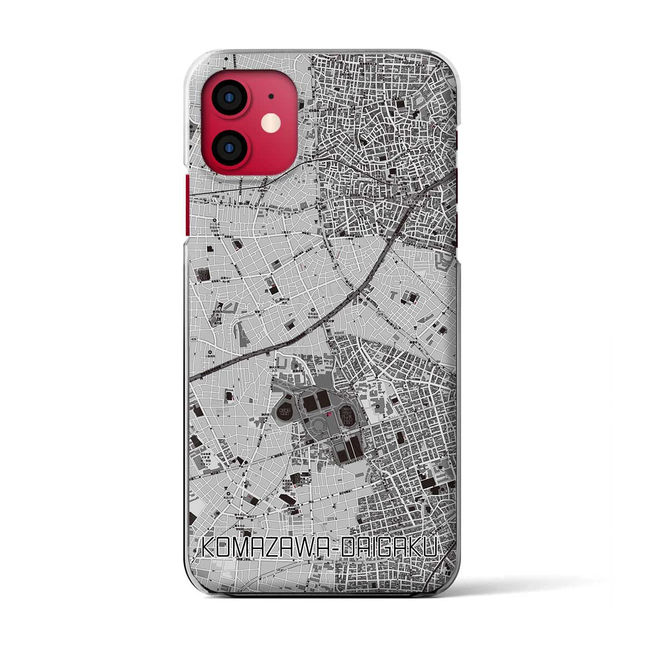 【駒沢大学(東京都)】地図柄iPhoneケース(クリアタイプ)