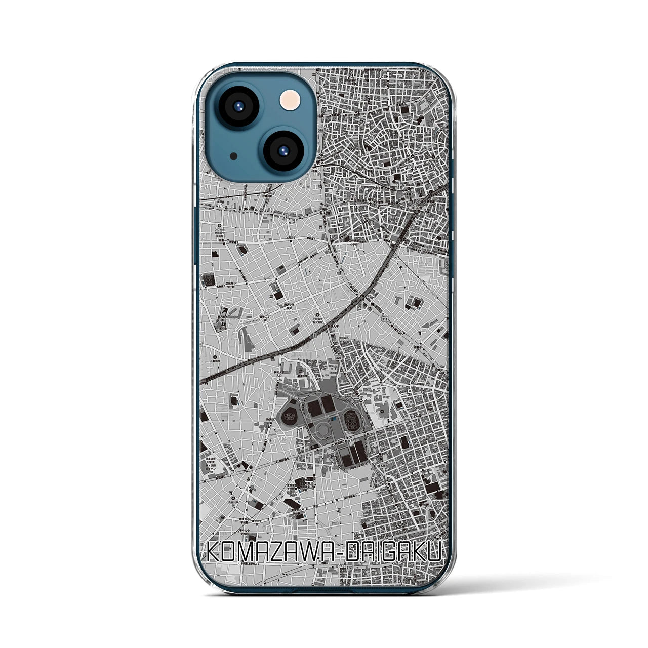 【駒沢大学(東京都)】地図柄iPhoneケース(クリアタイプ)