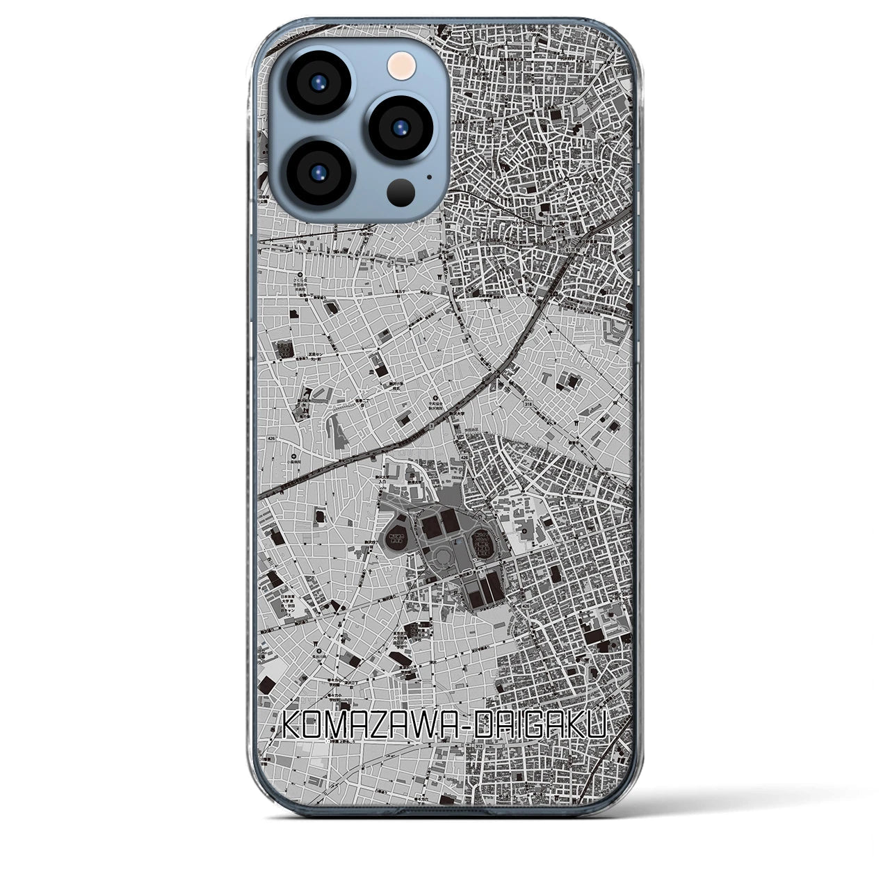 【駒沢大学(東京都)】地図柄iPhoneケース(クリアタイプ)