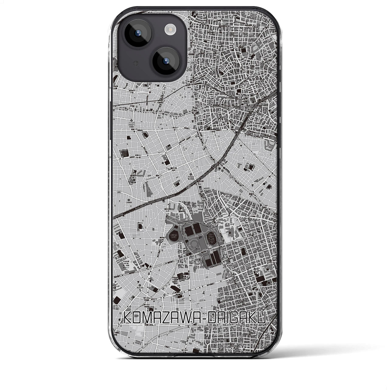 【駒沢大学(東京都)】地図柄iPhoneケース(クリアタイプ)