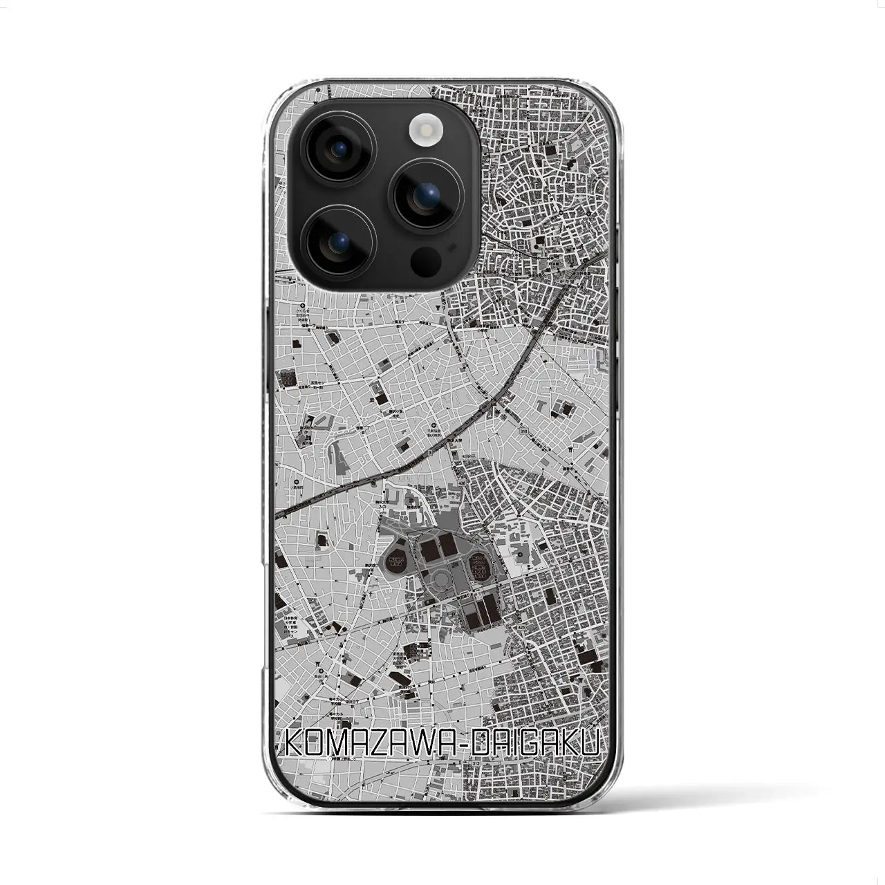 【駒沢大学(東京都)】地図柄iPhoneケース(クリアタイプ)