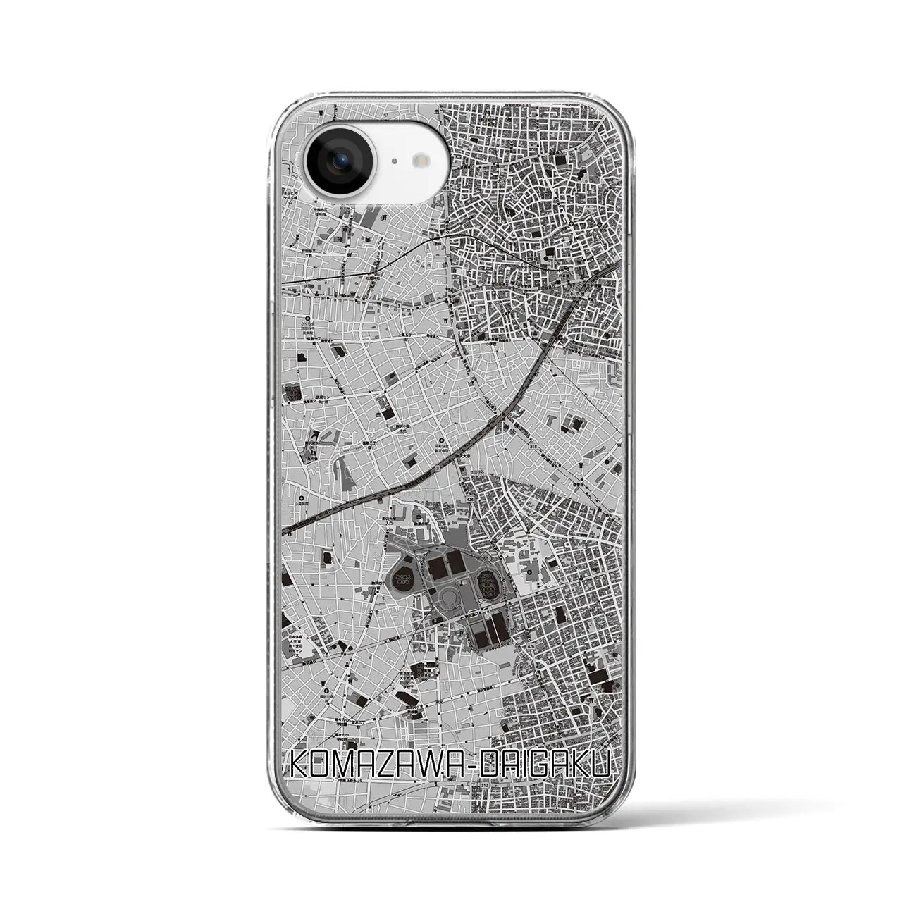 【駒沢大学(東京都)】地図柄iPhoneケース(クリアタイプ)
