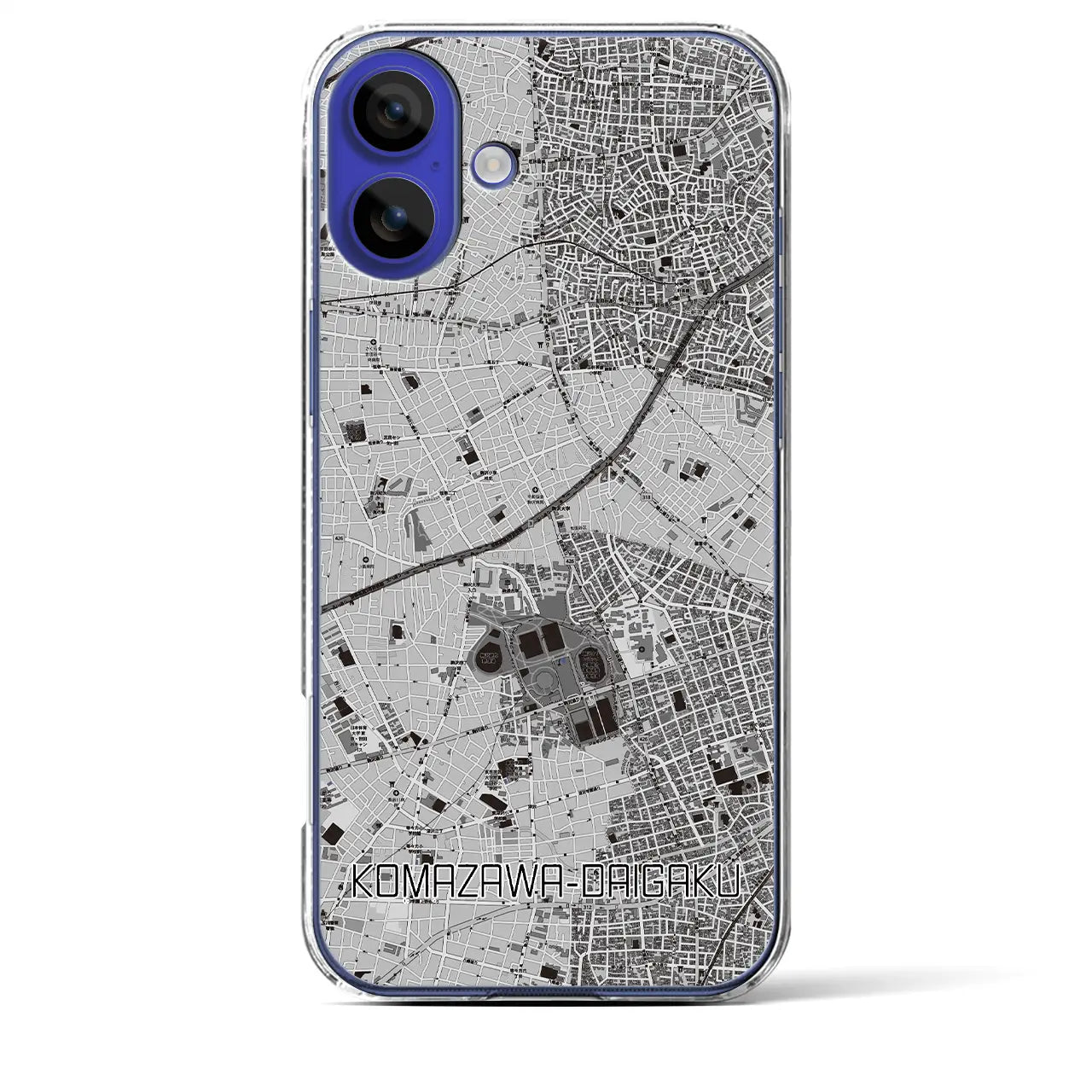 【駒沢大学(東京都)】地図柄iPhoneケース(クリアタイプ)
