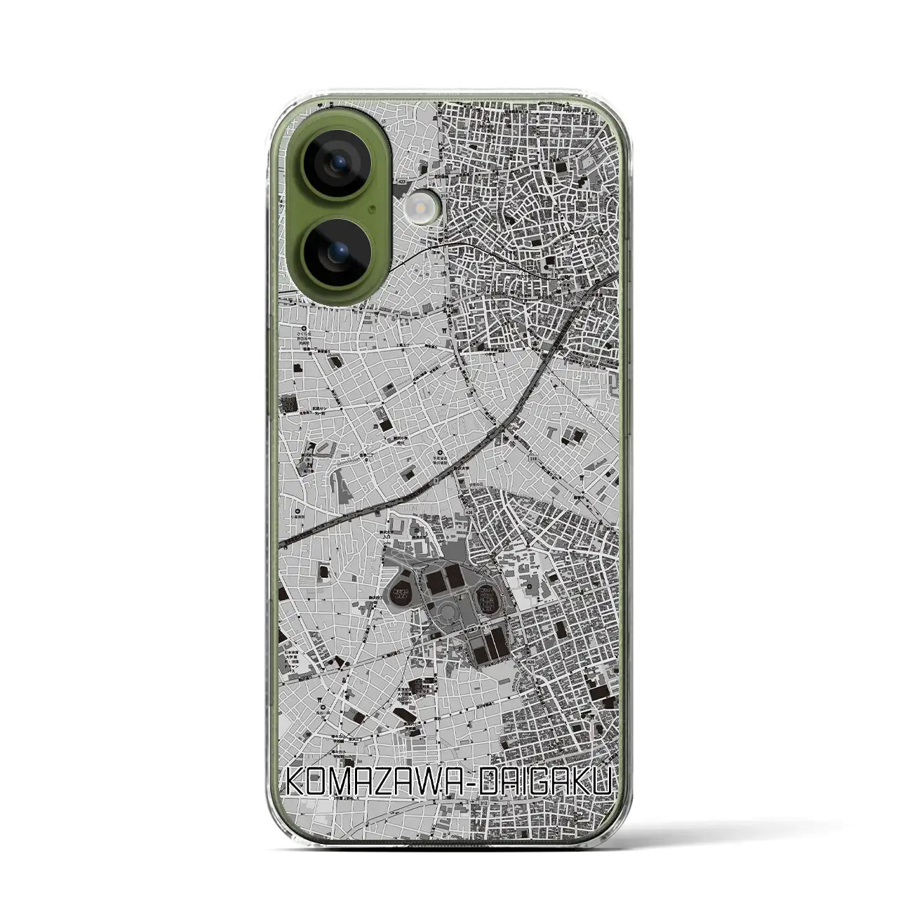 【駒沢大学(東京都)】地図柄iPhoneケース(クリアタイプ)