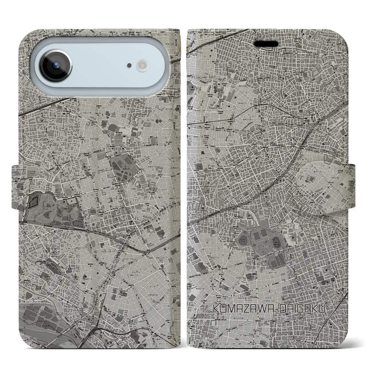 【駒沢大学(東京都)】地図柄iPhoneケース(手帳タイプ)