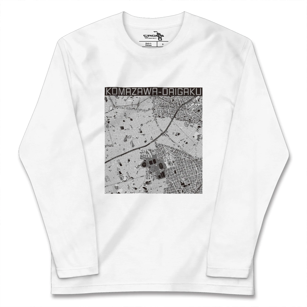 【駒沢大学(東京都)】地図柄ロングスリーブTシャツ