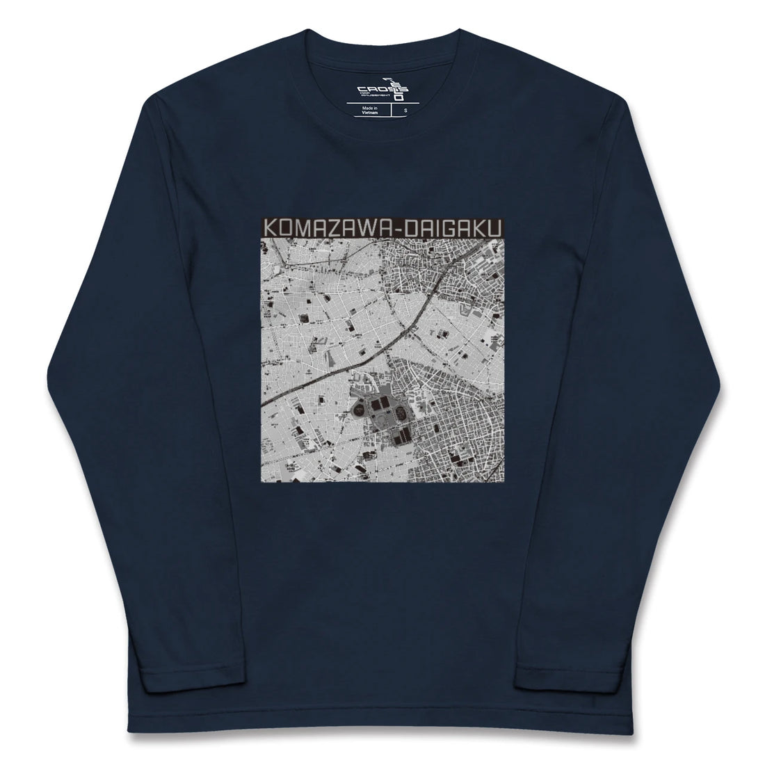 【駒沢大学(東京都)】地図柄ロングスリーブTシャツ