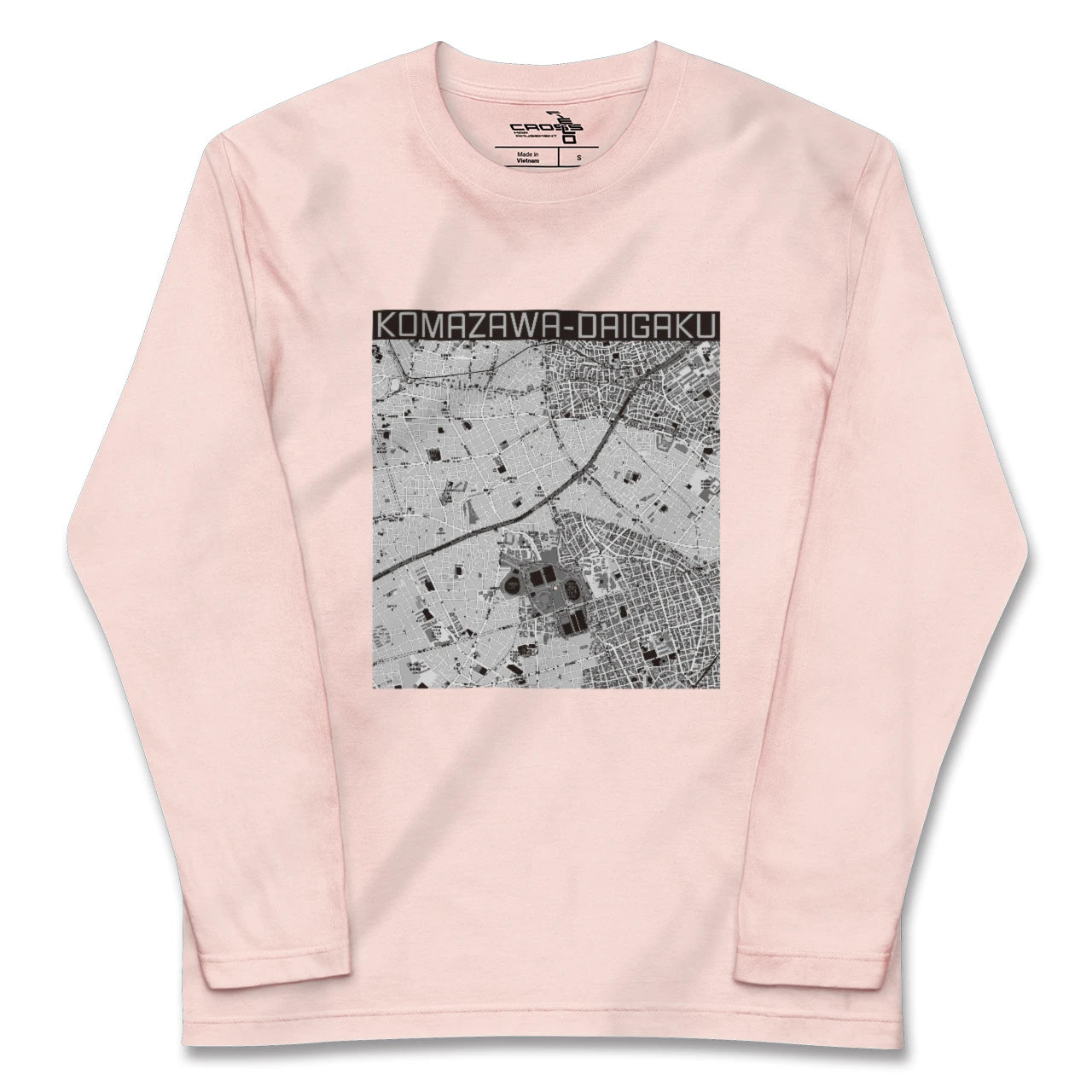 【駒沢大学(東京都)】地図柄ロングスリーブTシャツ