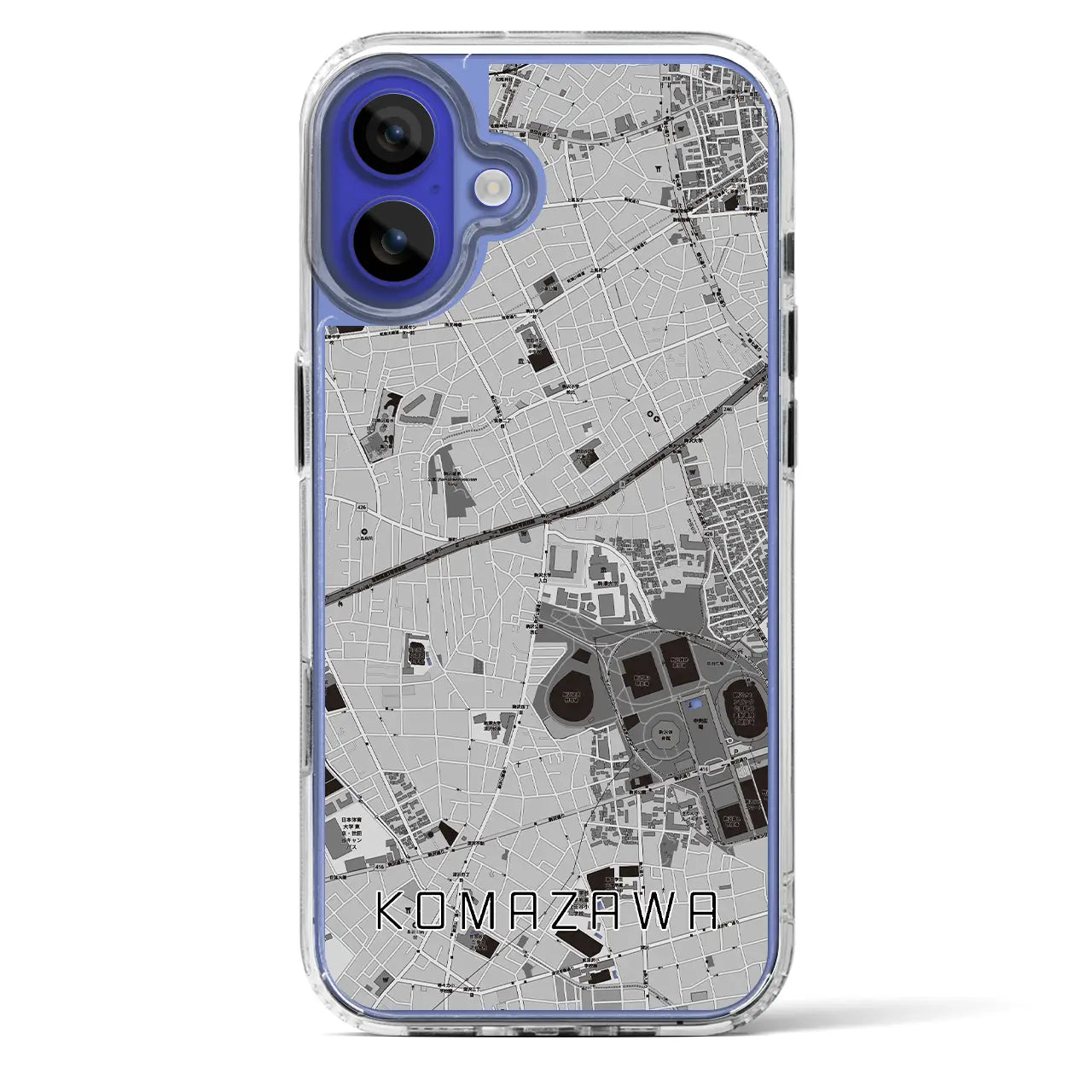 【駒沢(東京都)】地図柄iPhoneケース(MagSafeタイプ)