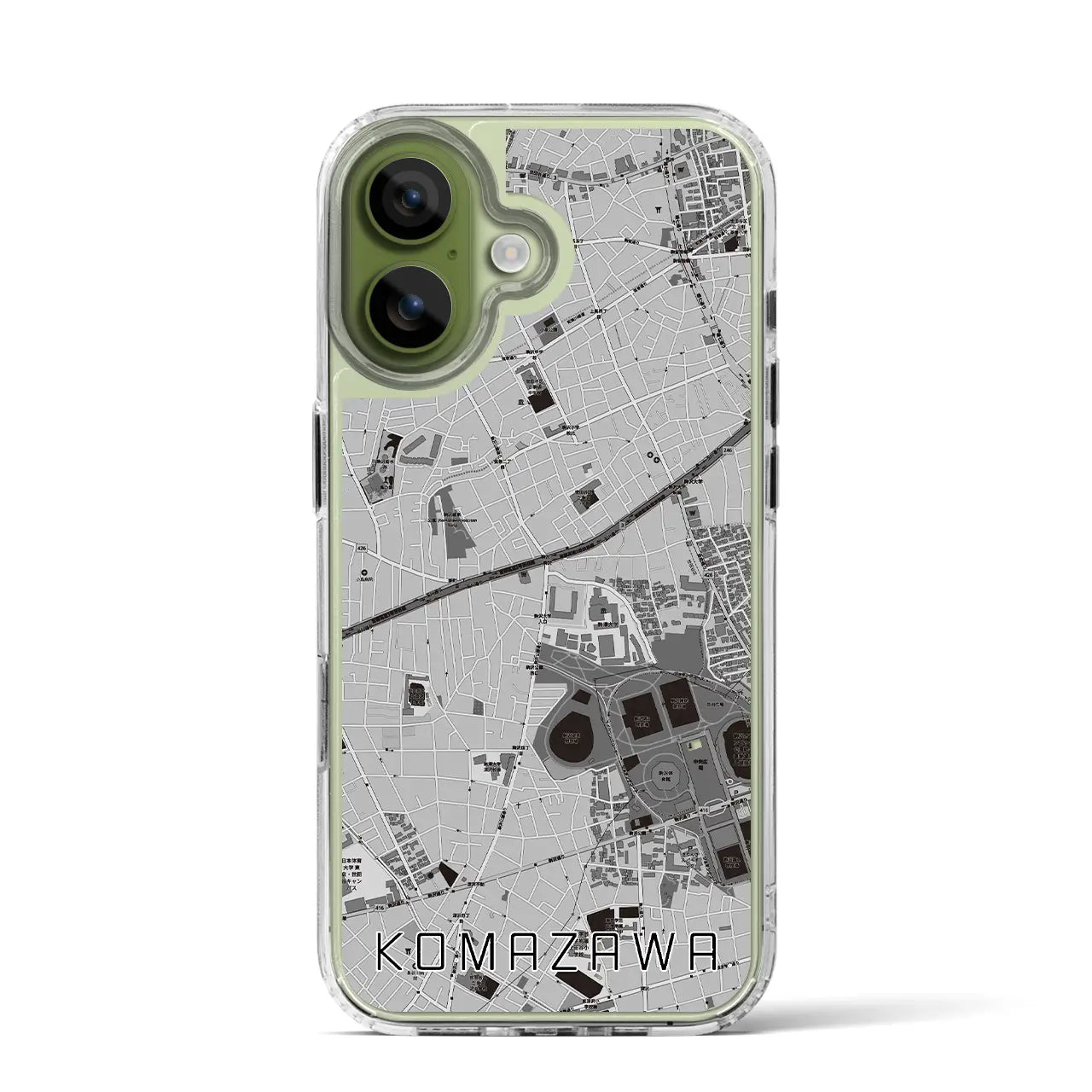 【駒沢(東京都)】地図柄iPhoneケース(MagSafeタイプ)