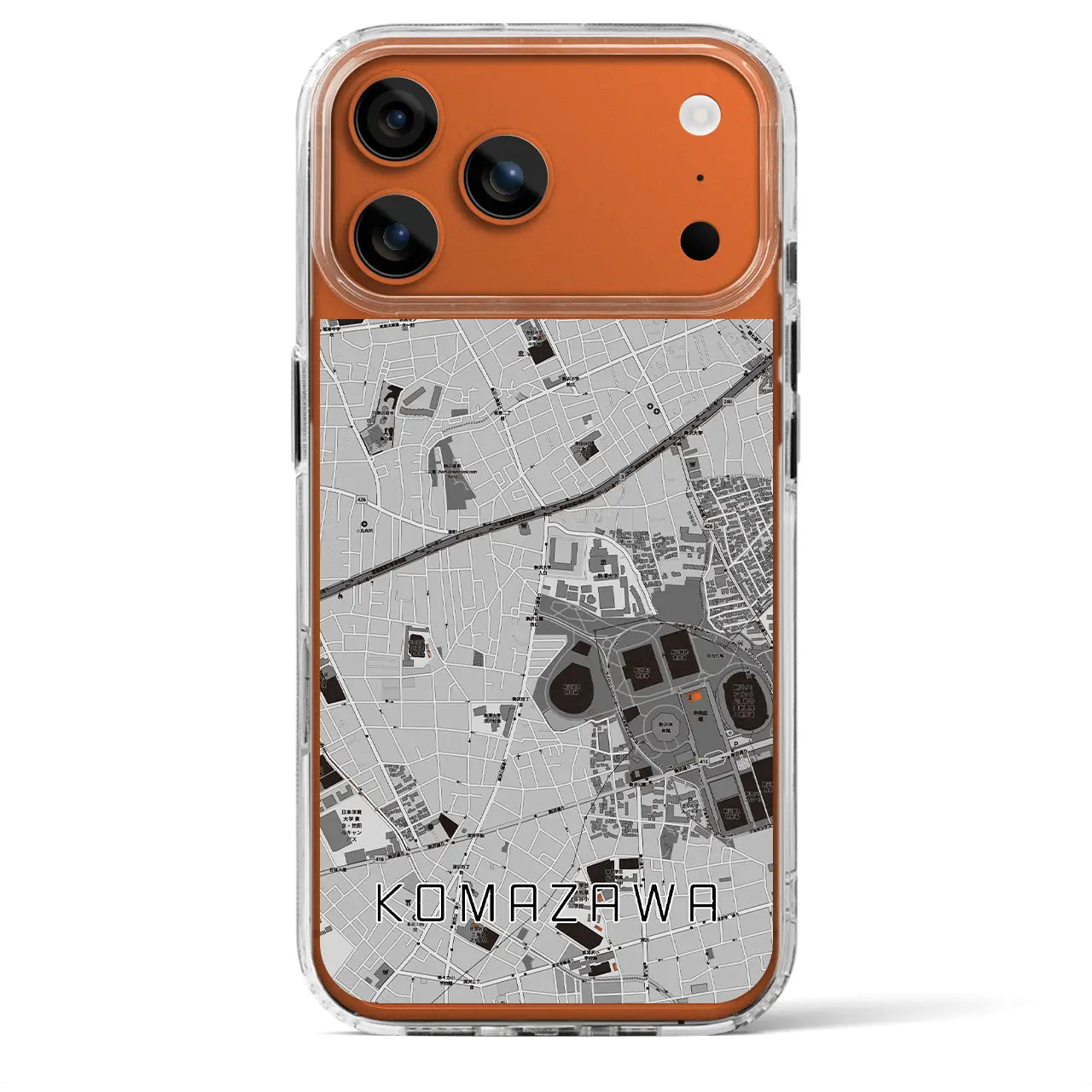 【駒沢(東京都)】地図柄iPhoneケース(MagSafeタイプ)