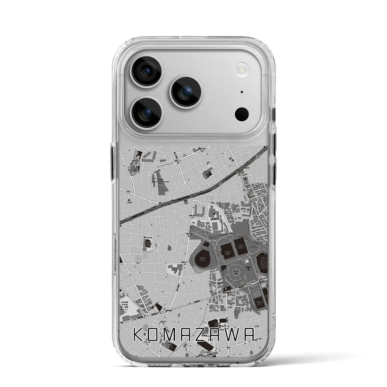 【駒沢(東京都)】地図柄iPhoneケース(MagSafeタイプ)