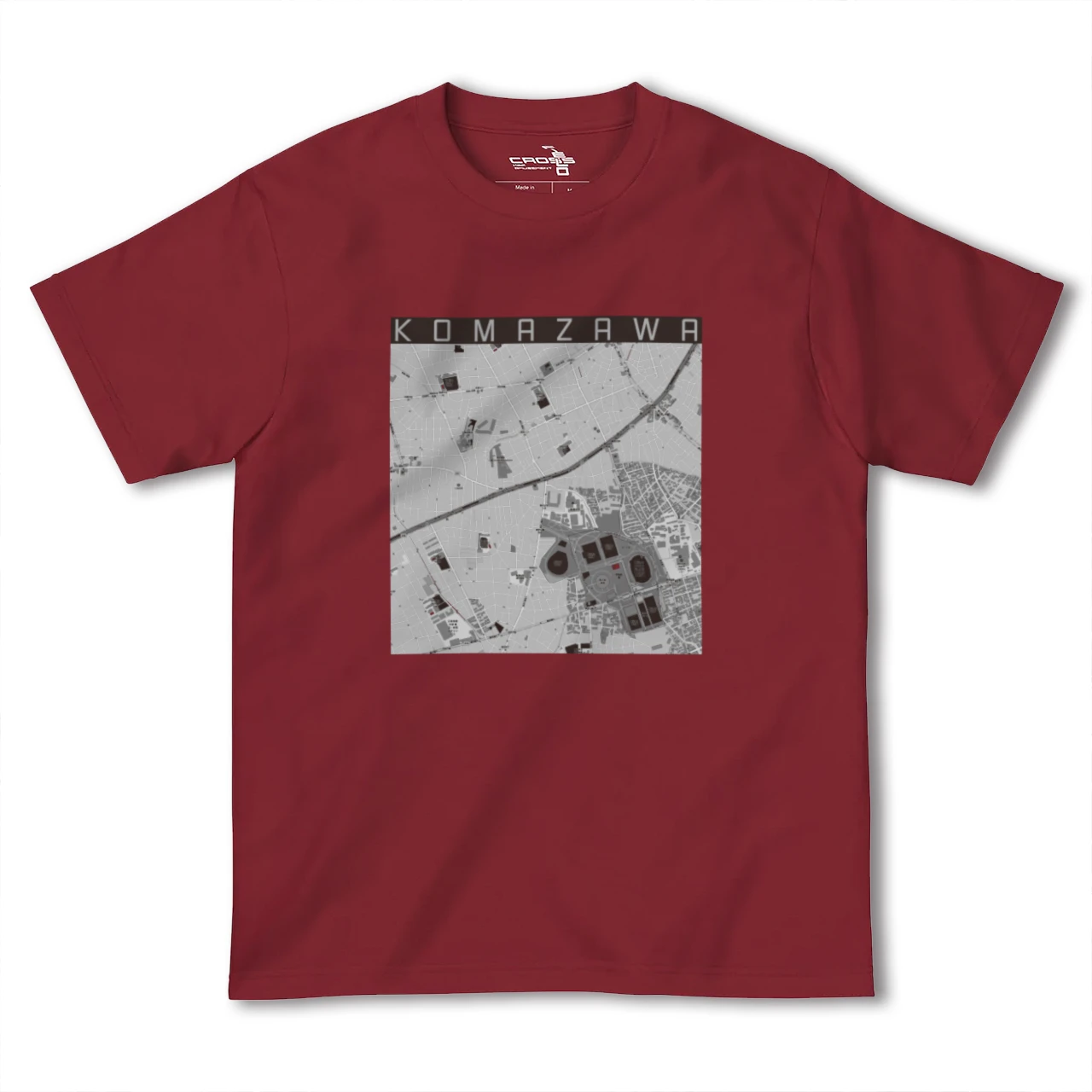 【駒沢(東京都)】地図柄ヘビーウェイトTシャツ