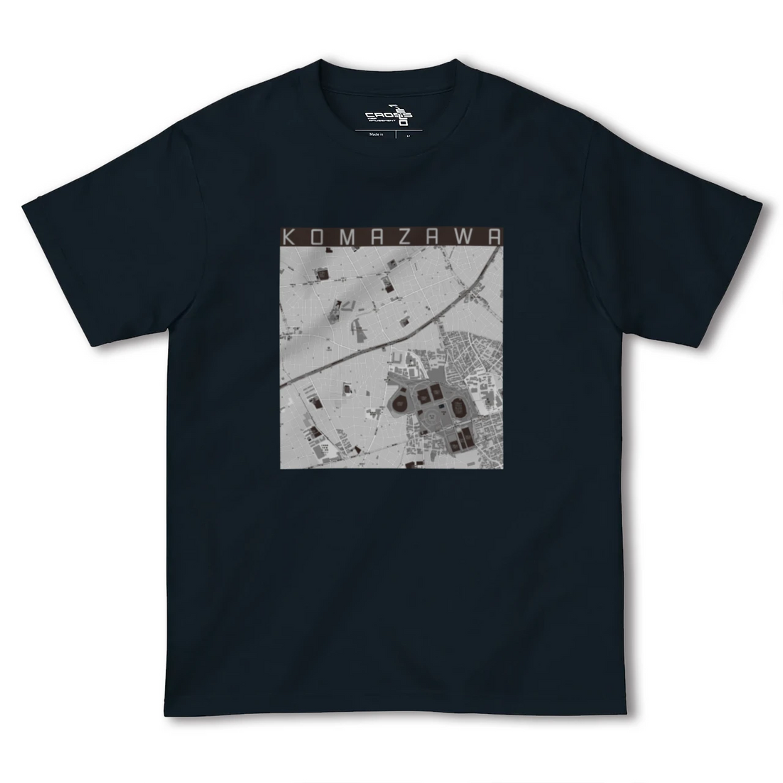 【駒沢(東京都)】地図柄ヘビーウェイトTシャツ