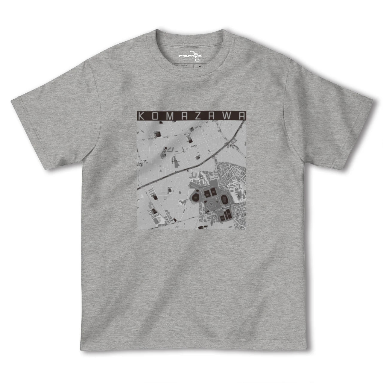 【駒沢(東京都)】地図柄ヘビーウェイトTシャツ