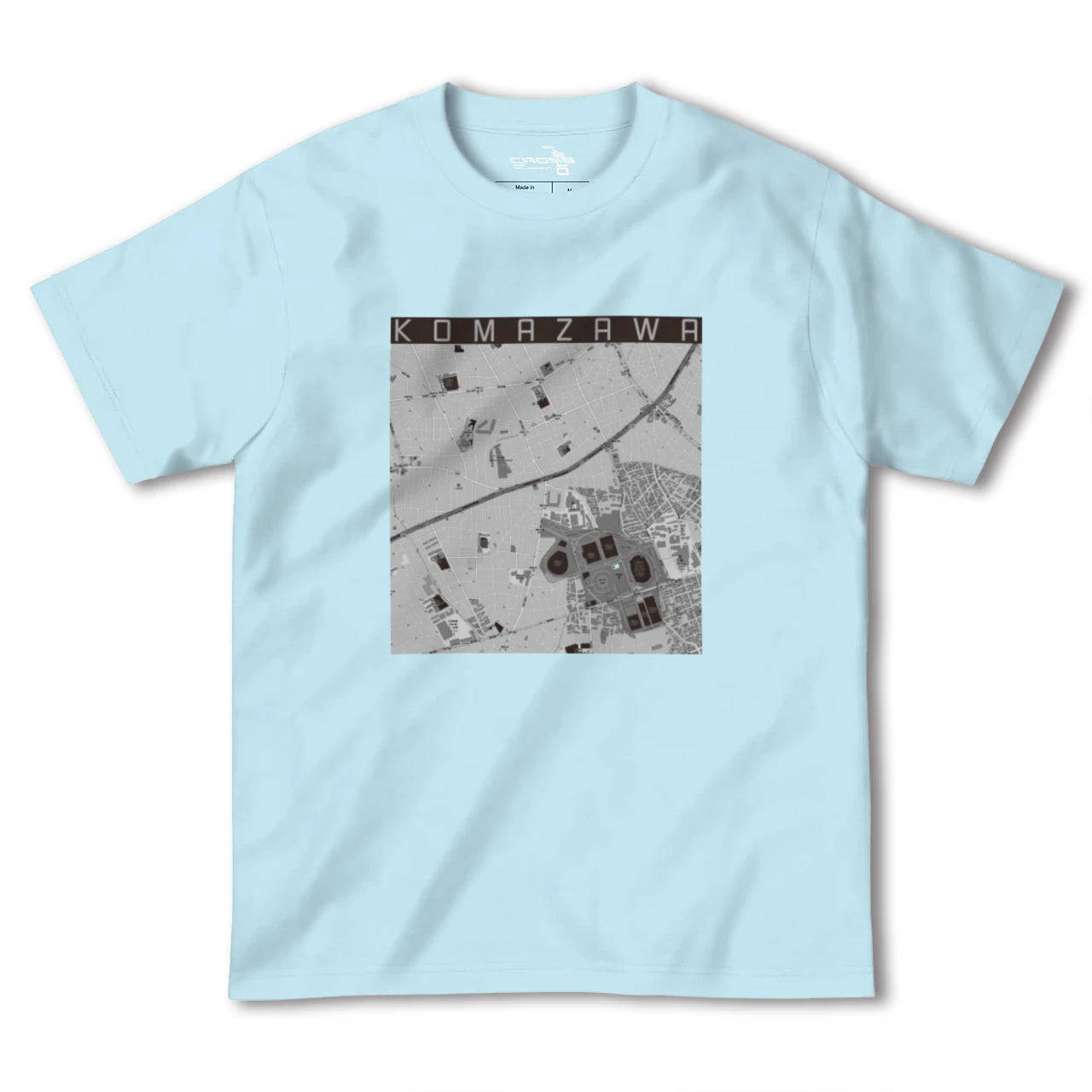 【駒沢(東京都)】地図柄ヘビーウェイトTシャツ
