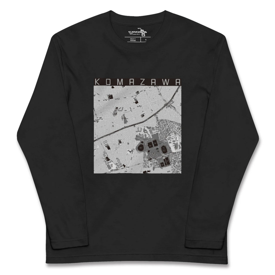 【駒沢(東京都)】地図柄ロングスリーブTシャツ