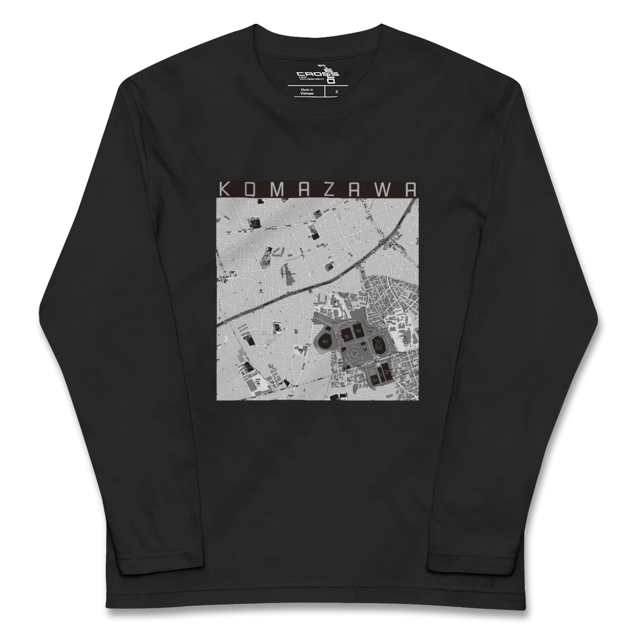 【駒沢(東京都)】地図柄ロングスリーブTシャツ