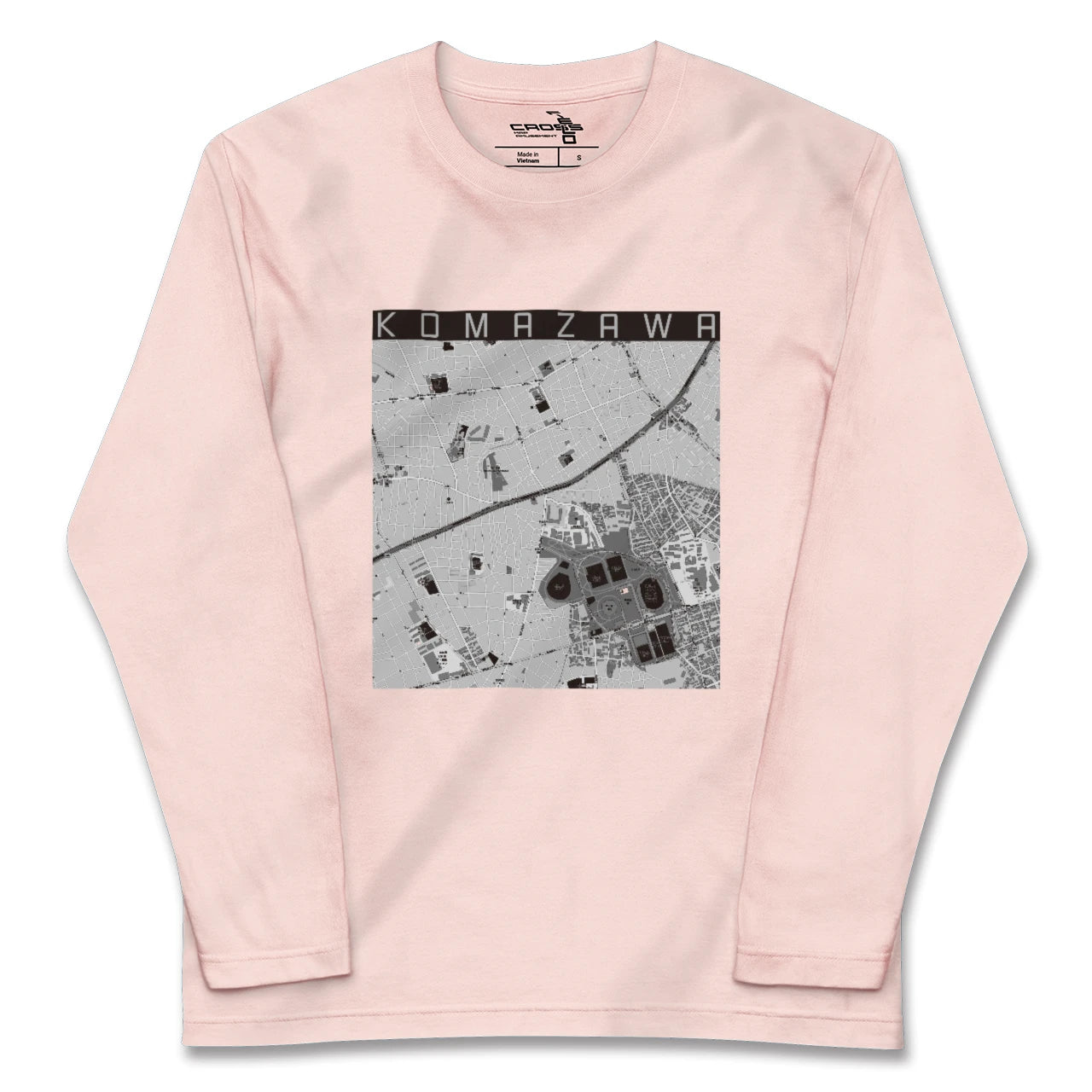【駒沢(東京都)】地図柄ロングスリーブTシャツ