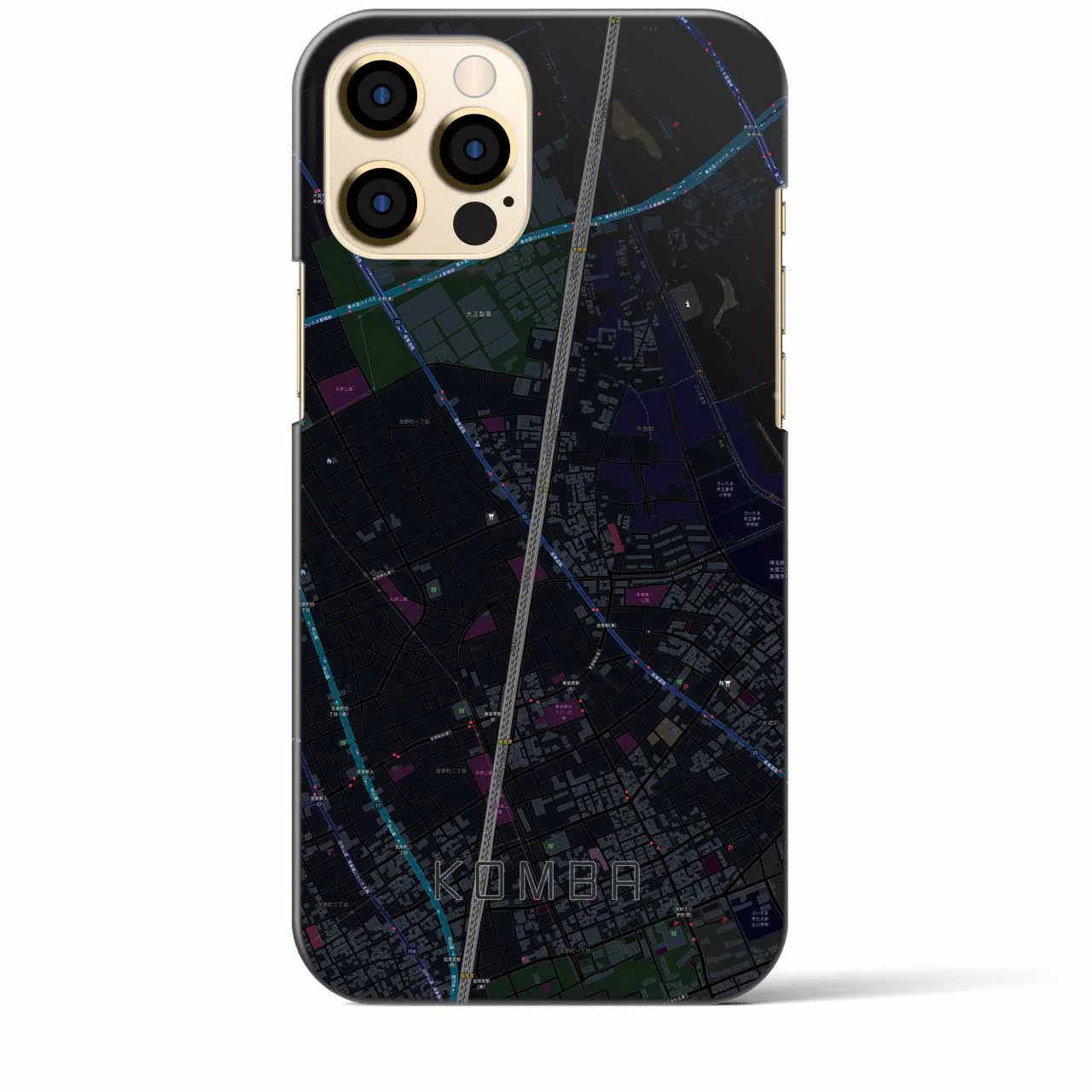 【今羽(埼玉県)】地図柄iPhoneケース(バックカバータイプ)