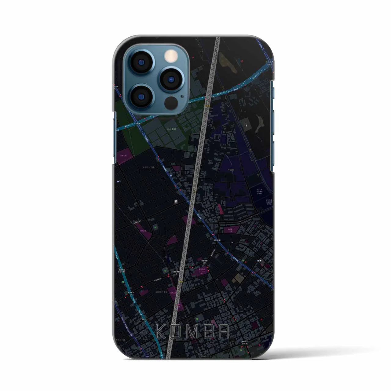 【今羽(埼玉県)】地図柄iPhoneケース(バックカバータイプ)