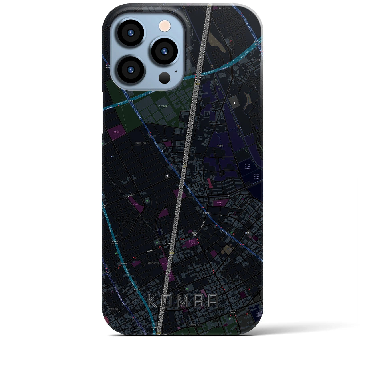 【今羽(埼玉県)】地図柄iPhoneケース(バックカバータイプ)