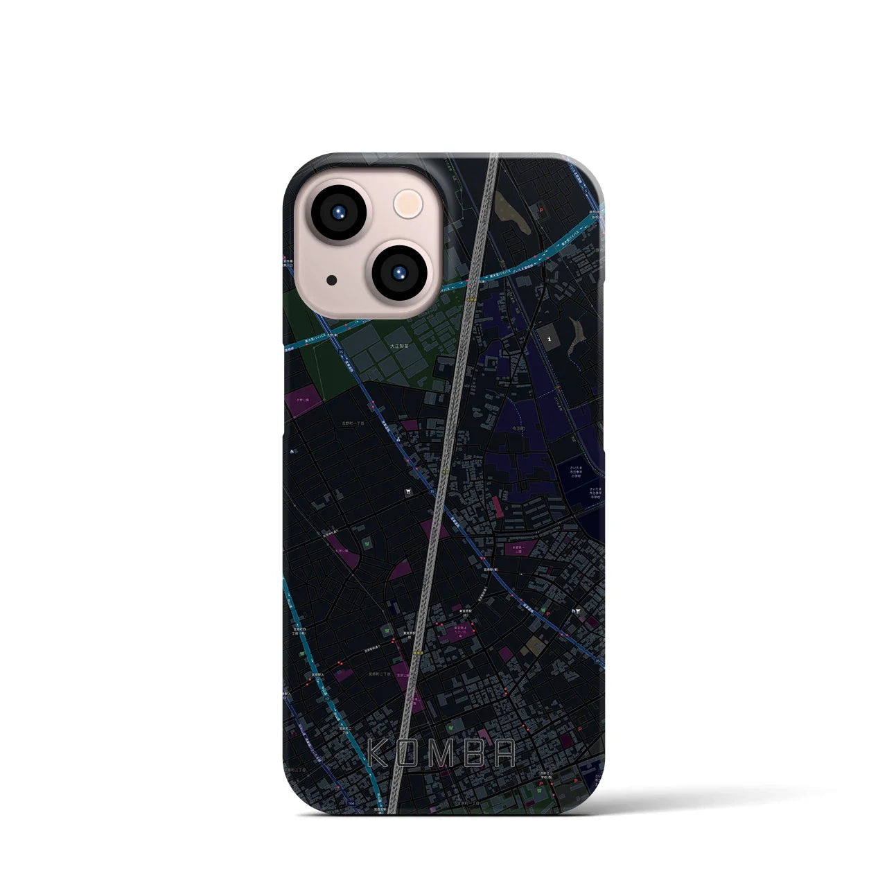 【今羽(埼玉県)】地図柄iPhoneケース(バックカバータイプ)
