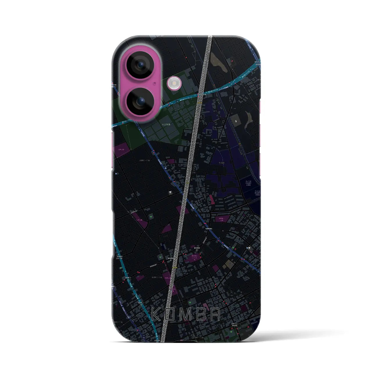 【今羽(埼玉県)】地図柄iPhoneケース(バックカバータイプ)