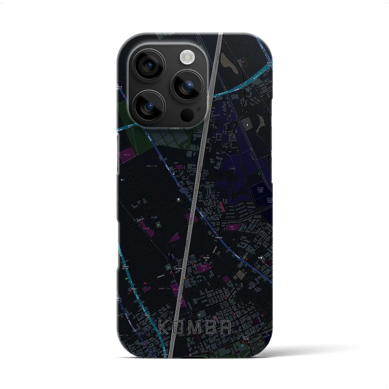 【今羽(埼玉県)】地図柄iPhoneケース(バックカバータイプ)