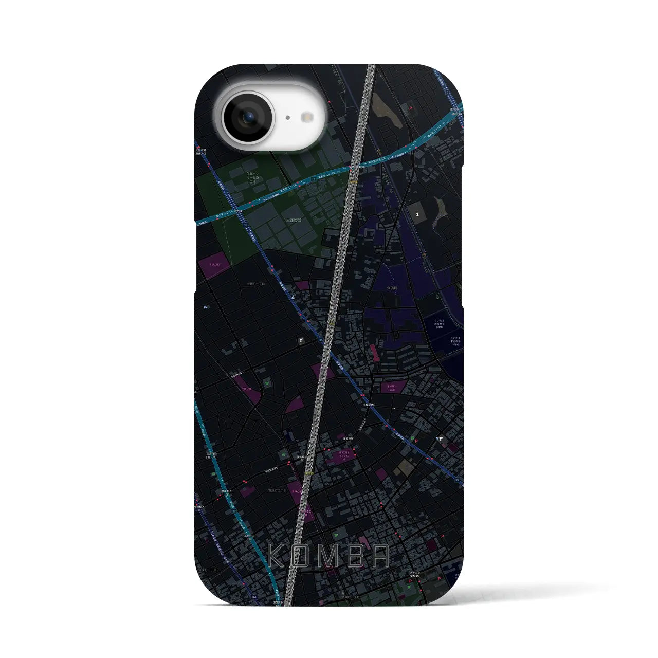 【今羽(埼玉県)】地図柄iPhoneケース(バックカバータイプ)
