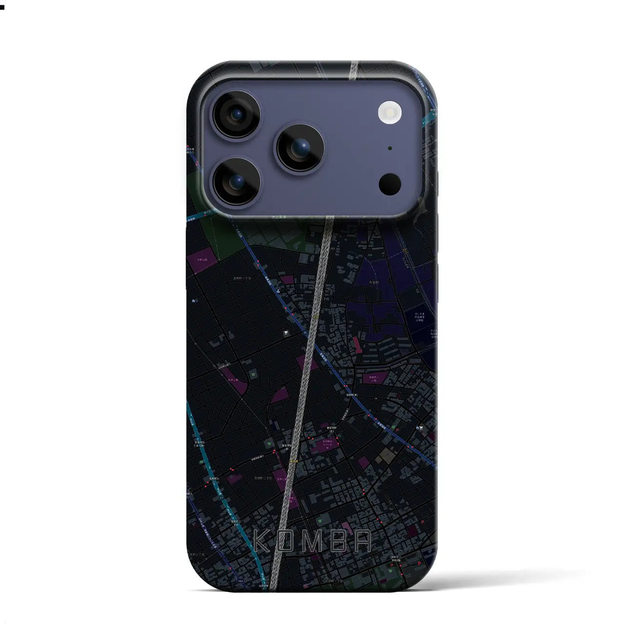 【今羽(埼玉県)】地図柄iPhoneケース(バックカバータイプ)