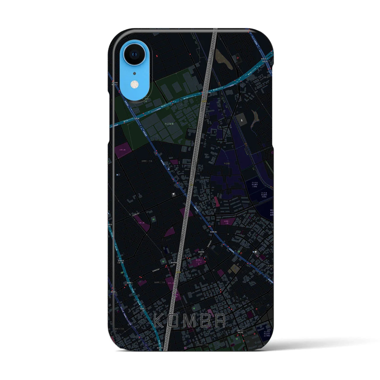 【今羽(埼玉県)】地図柄iPhoneケース(バックカバータイプ)